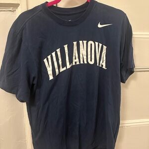 Nike Blue and White Villanova Short Sleeve Tee